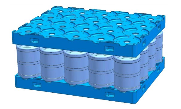 Wholesale Factory Direct Water Bottle Racm Pallet for Warehouse Storage Plastic Product Multi - Functional Plastic Pallet Suitable for Barrel Water Logistics