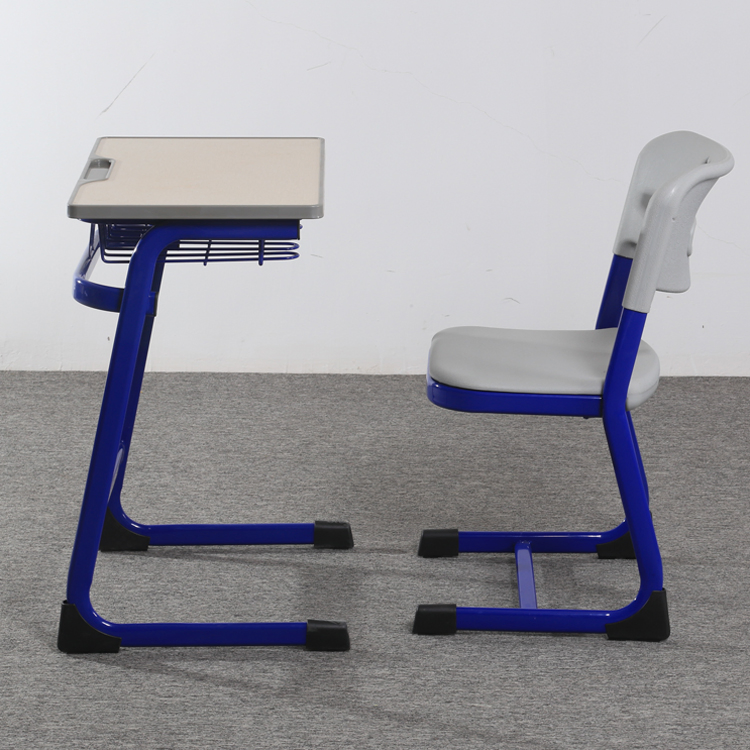 Class Room Strong Single Seat Primary School Ergonomic Desk and Chair Furniture