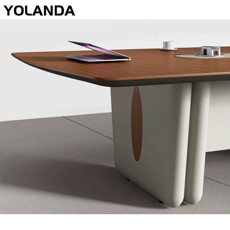 Yolanda Office Furniture Unique Design L Shaped Manager Boss Executive High End Luxury Small Gold Nordic Ergonomic Height Desk