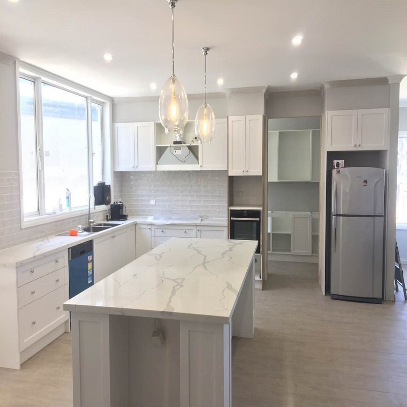 Modern Style PVC/Lacquer Kitchen Furniture Modular Solid Wood Shaker Kitchen Cabinets