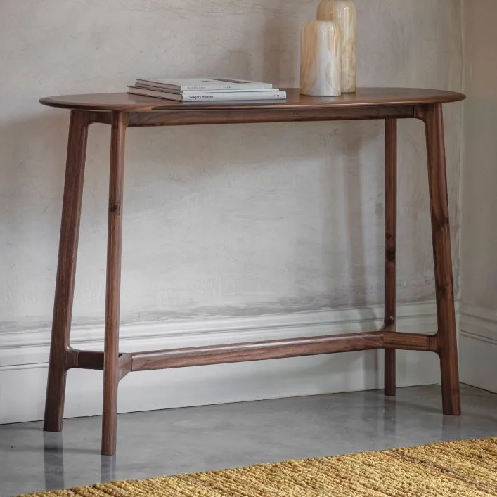 Wooden Narrow Hall Console Table View 1