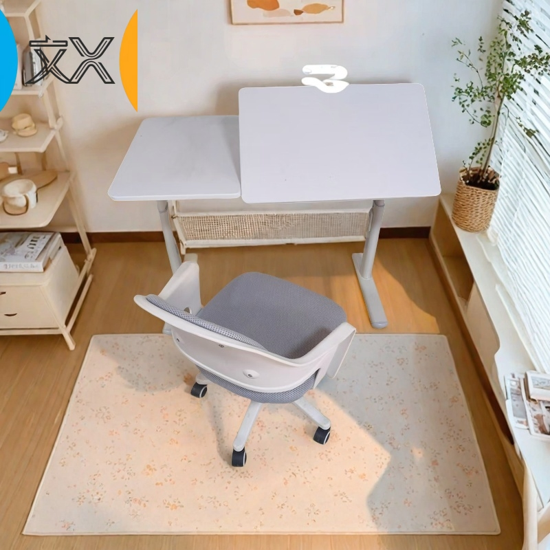 HDF Ergonomic Kids Reading Table Home Furniture Manufacturer Height Adjustable Study Desk and Chair