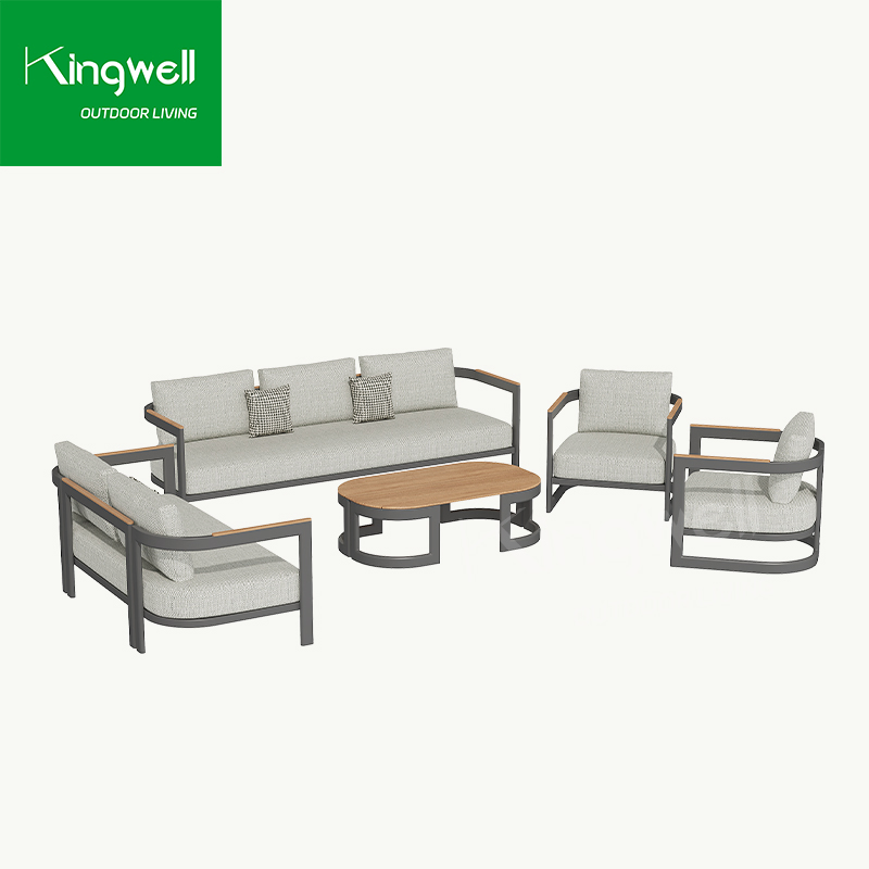 Wholesale Patio Aluminum Outdoor Furniture Garden Sofa with High Quality