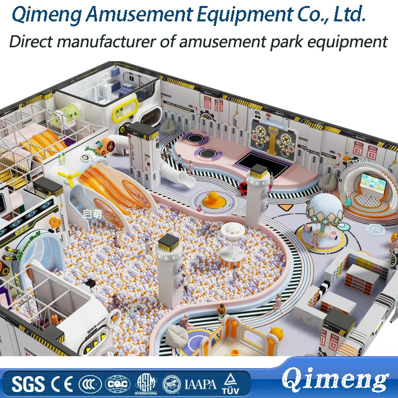 China Kids Playground Indoor Slides and Trampolines for Entertainment Center