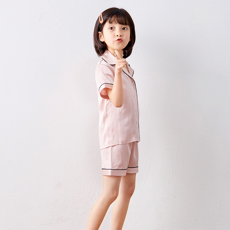 New Design Children's Home Wear Kids Satin Pajamas with Oeko-Tex
