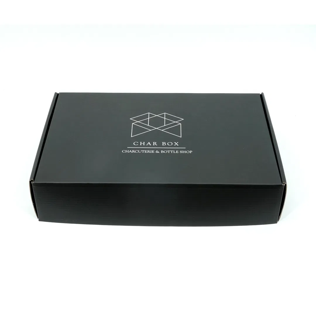 Custom Black Shipping Boxes Thicken Gift Packaging Airplane Corrugated Box Folding Paper Mailing Box with Logo