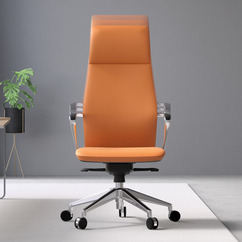 China Office Furniture Modern Design High Back Revolving Manager Boss Ergonomic Black