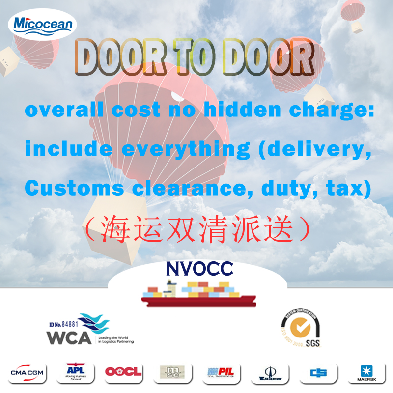 Door-to-Door Shipping with Customs Clearance DDP/DDU International Freight Forwarder From China to Worldwide India Europe, Asia, South Africa, Australia