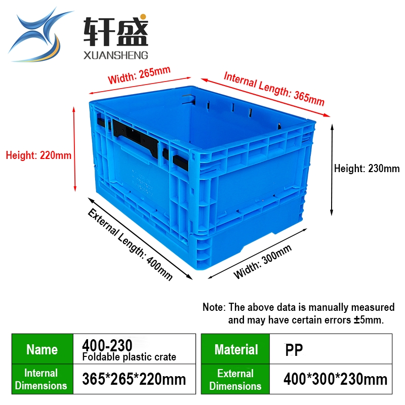 Cold Chain Collapsible Container Food Grade Fresh Food Transport Temperature Controlled
