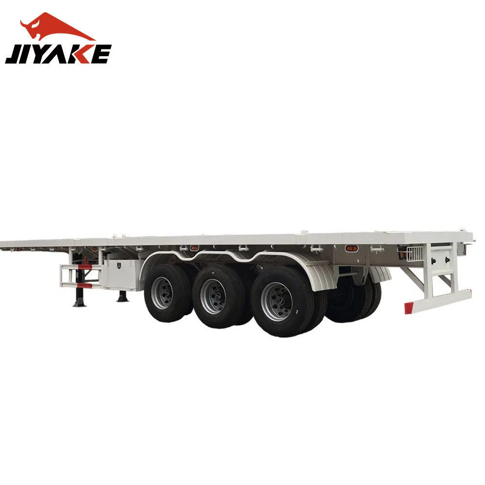 Flatbed Trailer 3 Axles 40 Feet Container Semi Trailer