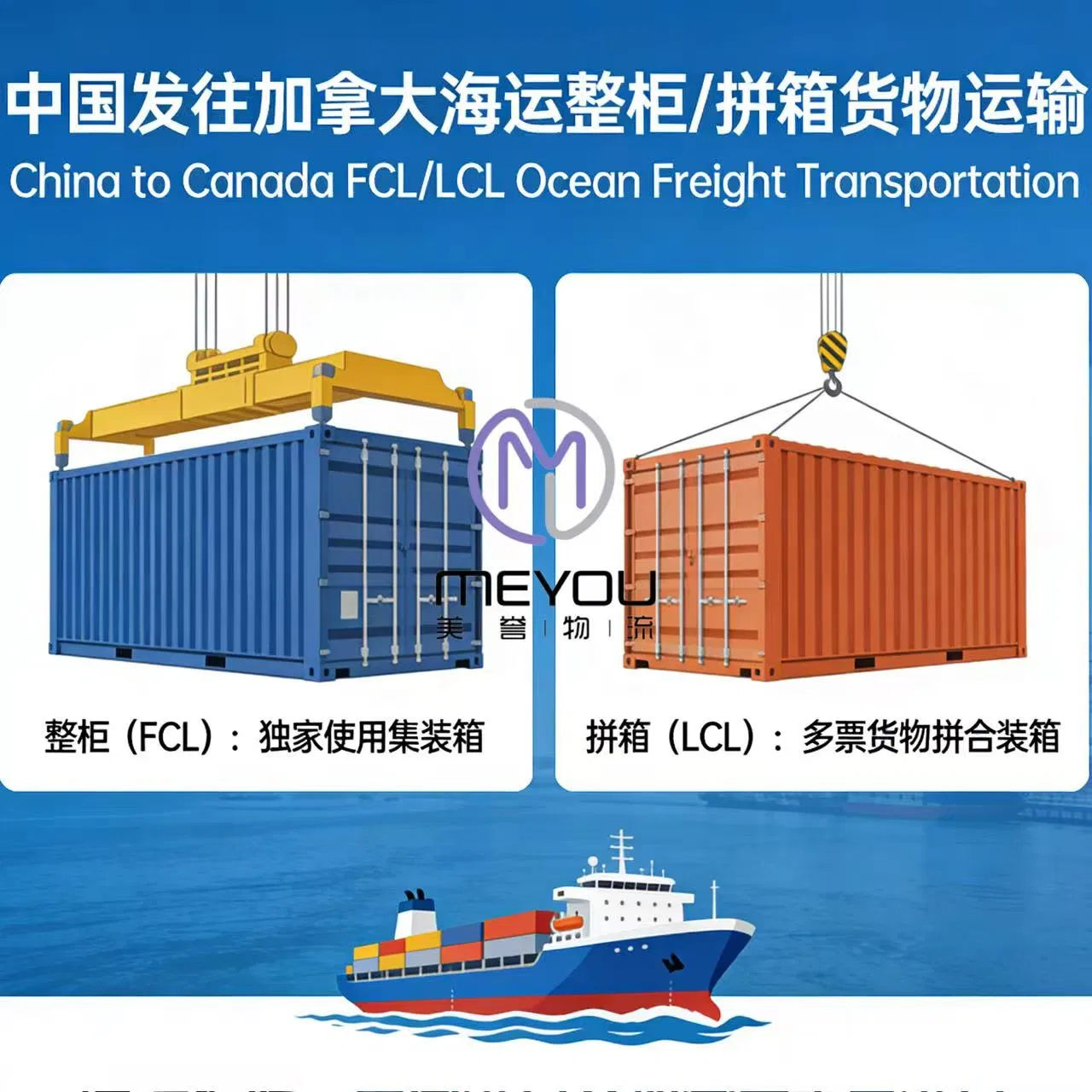China to Canada Door-to-Door Super Heavy-Weight Sea Freight Transportation