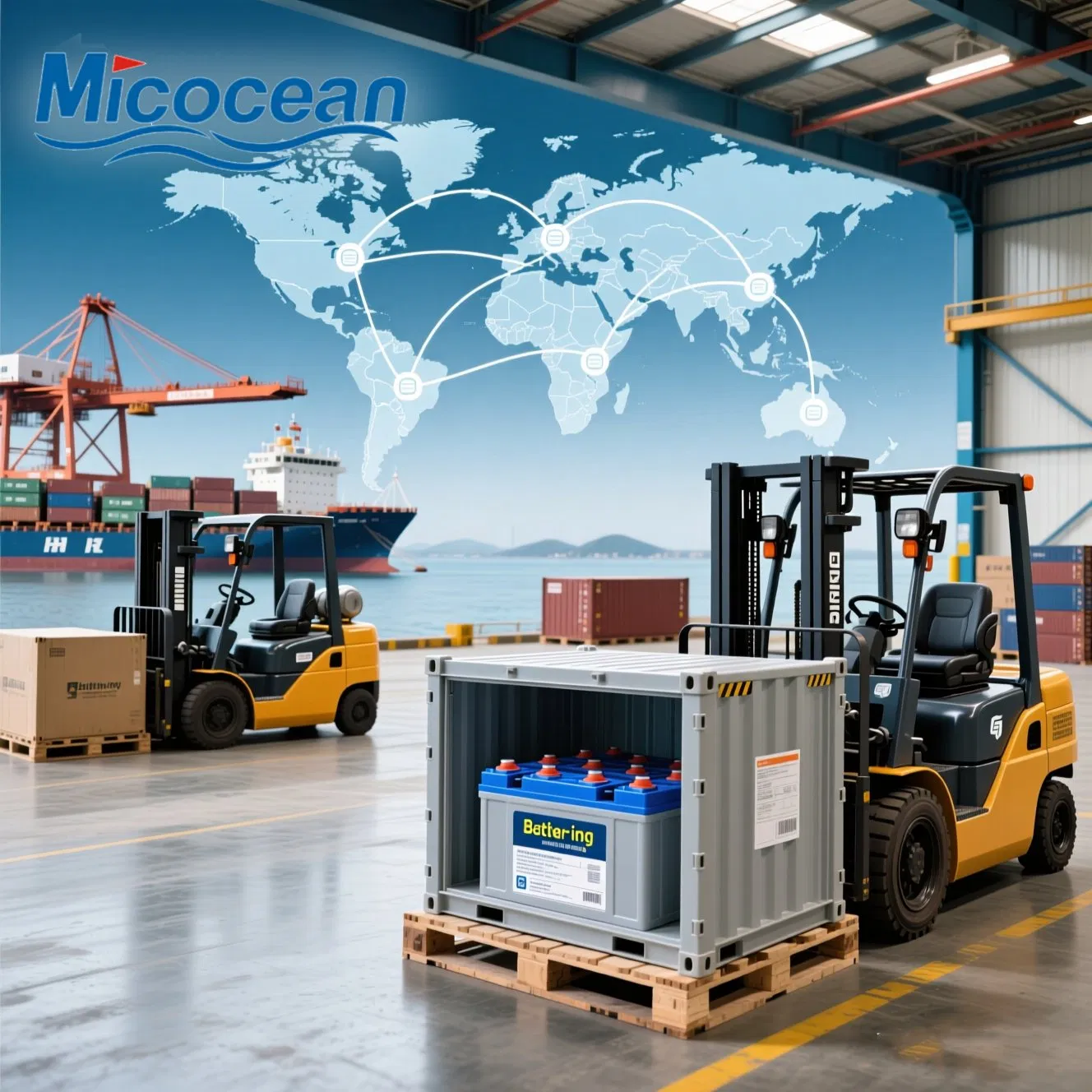 Dg Cargo Battery Shipping Agent From China to Worldwide DDP Door-to-Door Service Class 9