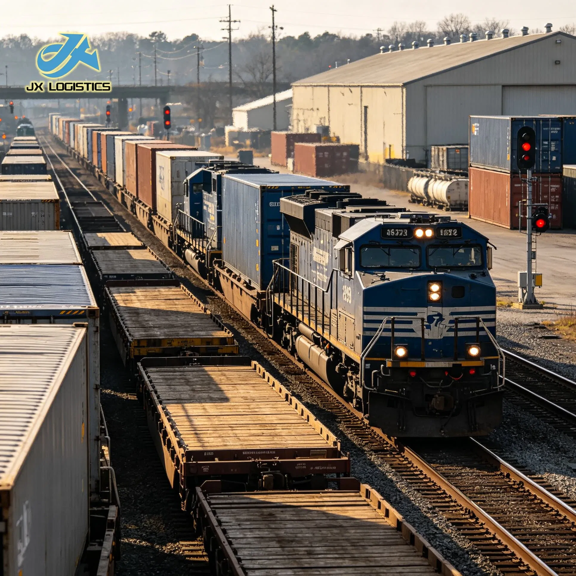 Railway Container Loading Unloading and Safe Transportation Service