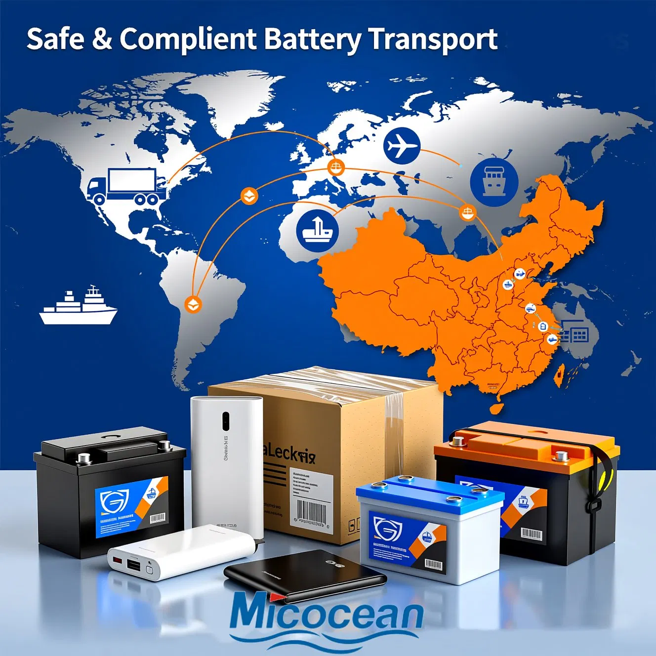 Dg Cargo Battery Shipping Agent From China to Worldwide DDP Door-to-Door Service Class 9