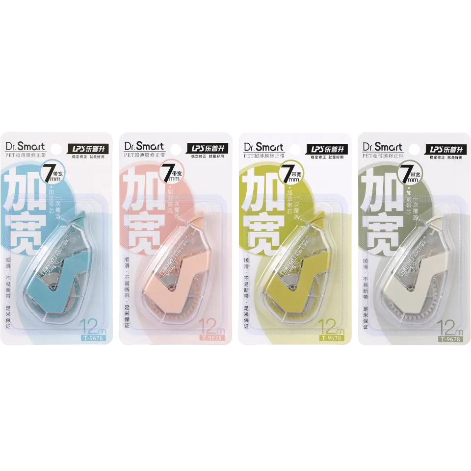 LPS OEM & ODM T-9678 7mm*12m Correction Tape 7mm Design