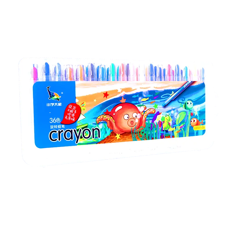 Lepusheng Art Fan L3007-36/L3061-36 OEM Twistable Crayons 36-color Box & PVC bag Suppliers, Factories