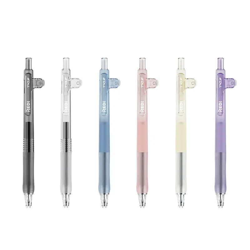 LPS ODM & OEM R-801 Gel Pen 0.5mm Bookmark Pen Clip