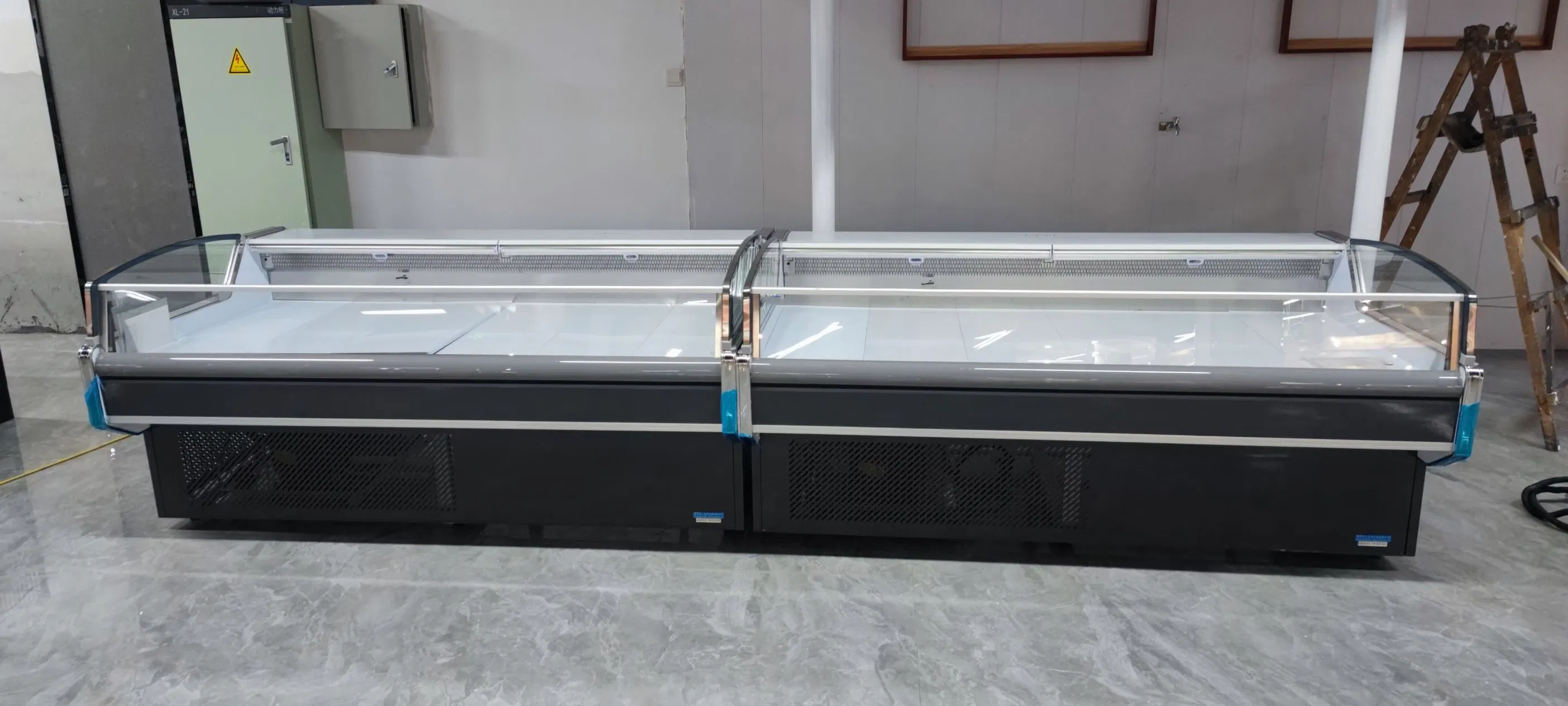 Supermarket Fresh Meat Refrigerator, Meat Display Chiller, Counter Top Commercial Freezer