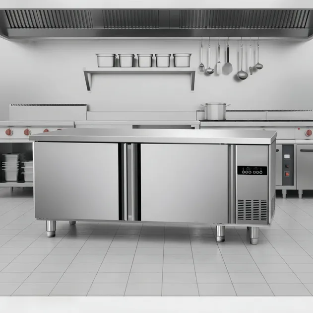 Commercial Refrigerated Worktable Stainless Steel for Prep Area