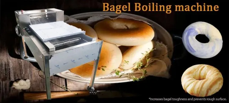 Industrial Conveyor Boiling Bagel Kettle Rolling Machine Water Sugar Mixing Machine Boiler Machine