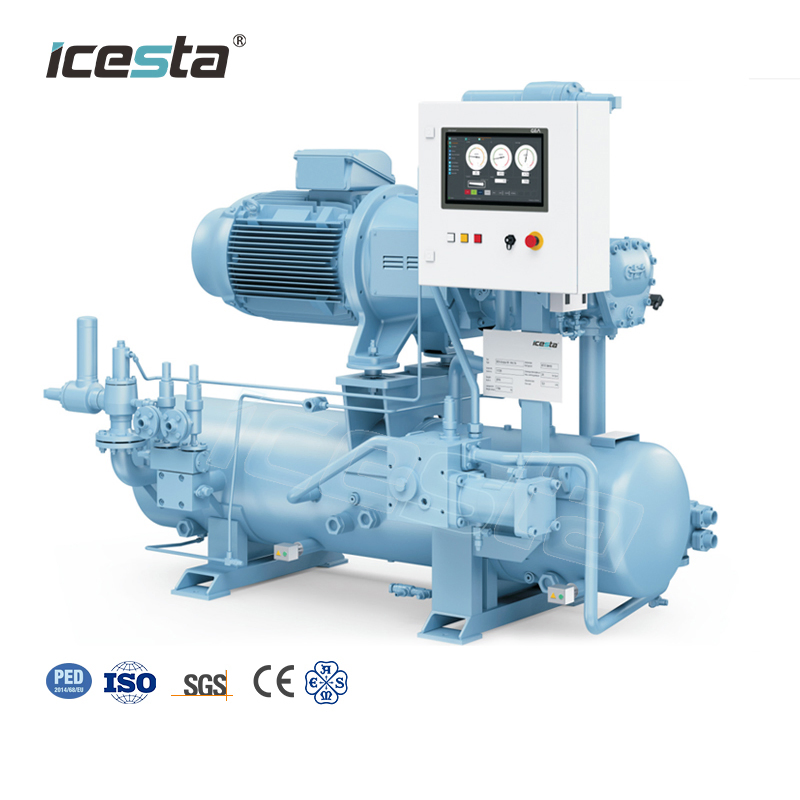 Air/Water Cooled Parallel Rack Condensing Unit for Contact Plate Freezer