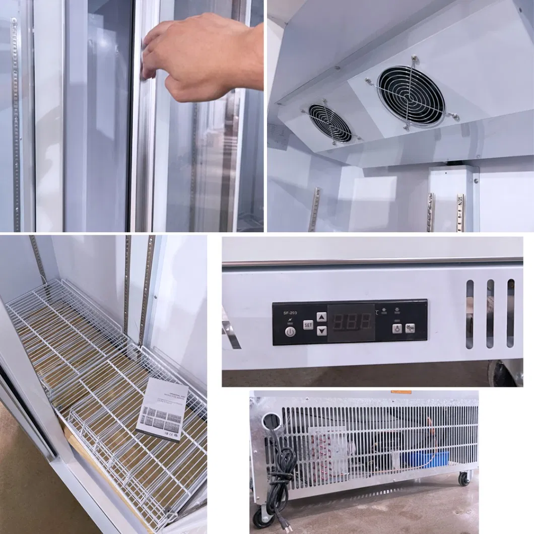 Professional Commercial Countertop Freezer Display Vertical Chiller Vertical Display Freezer