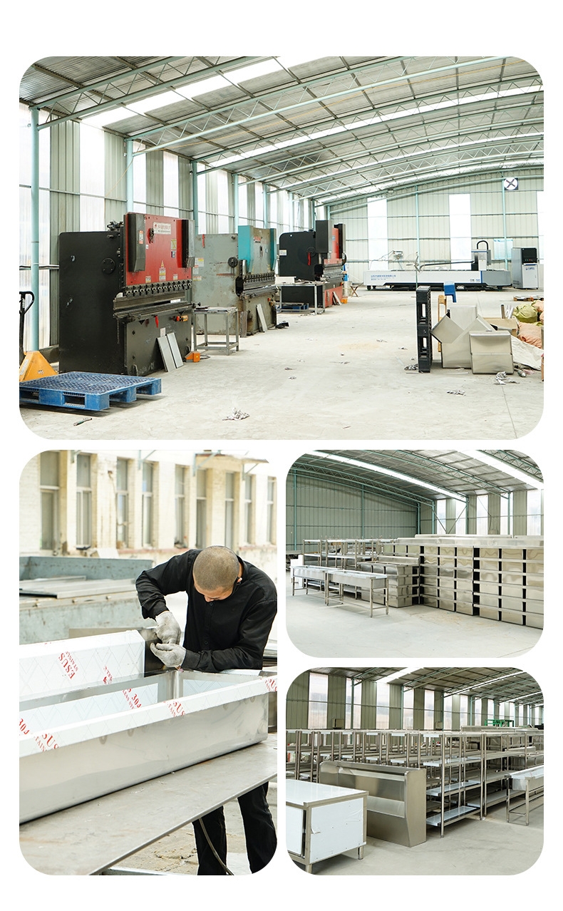 Stainless steel sliding door workbench overview 1