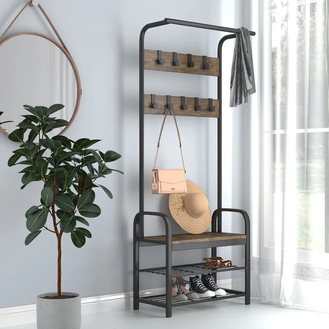 Stylish Wood Fabric Mobile File Cabinet with 3 Drawers
