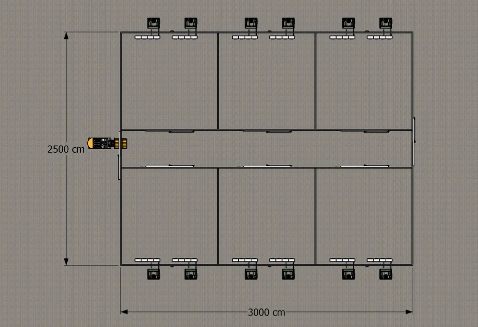 3D design rendering room layout