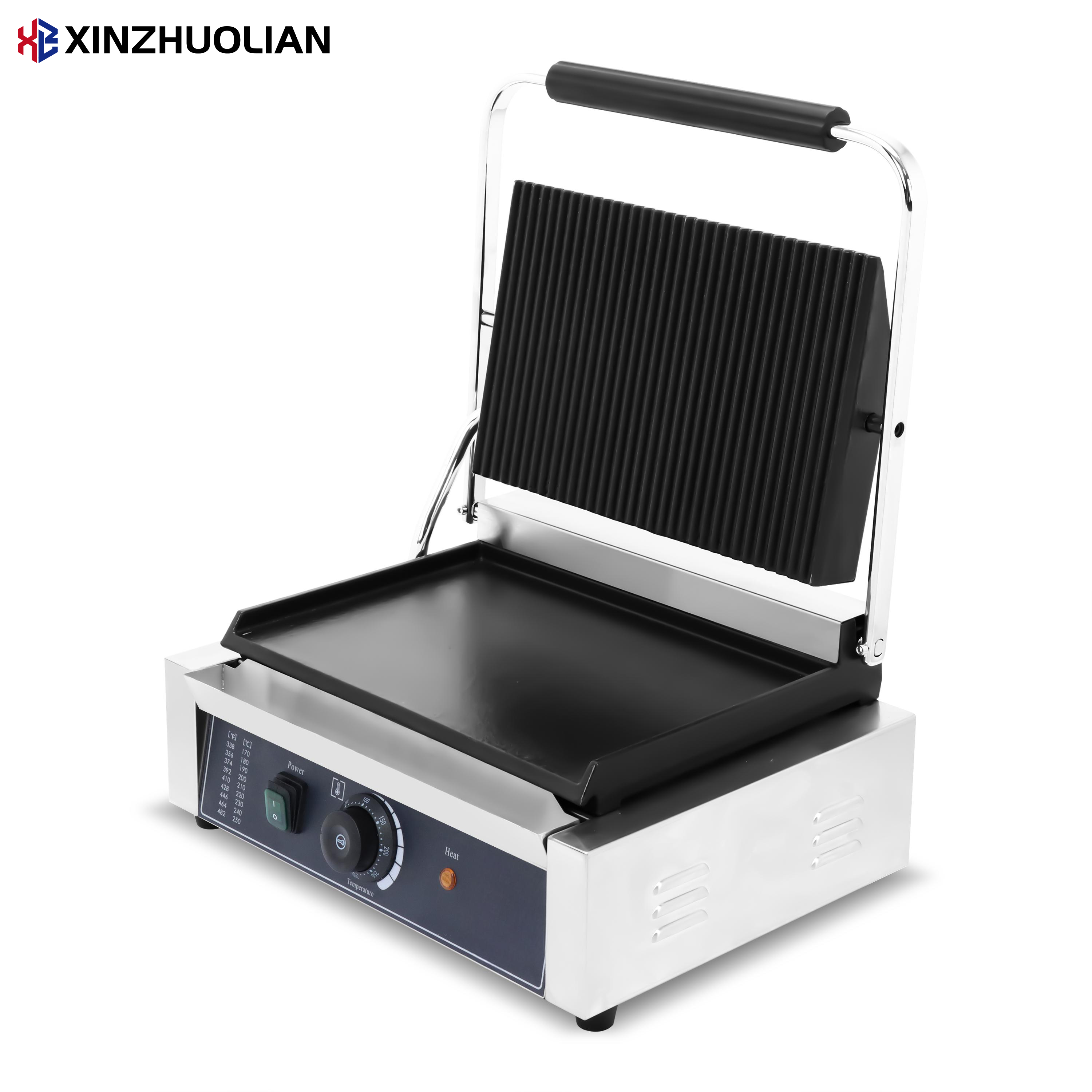 Stainless Steel Flat Top Gas Plancha Hot Plate BBQ Griddle Electric Grill Pan 2.2KW 110V/220V Wide