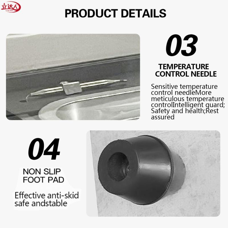 Ld-2p New Type Electric Food Warmer Display Showcase Counter with 2 Layers