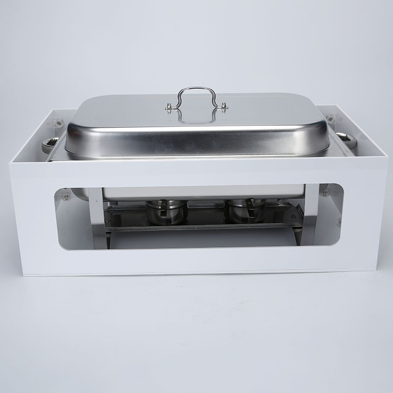 Chafing Dish Guard White Acrylic Food Warmer Stand Cover