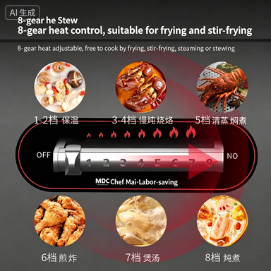 Heavy Duty 5000W Single Head Commercial Induction Soup Stove Stainless Steel Electric Cooktop for Professional Kitchen
