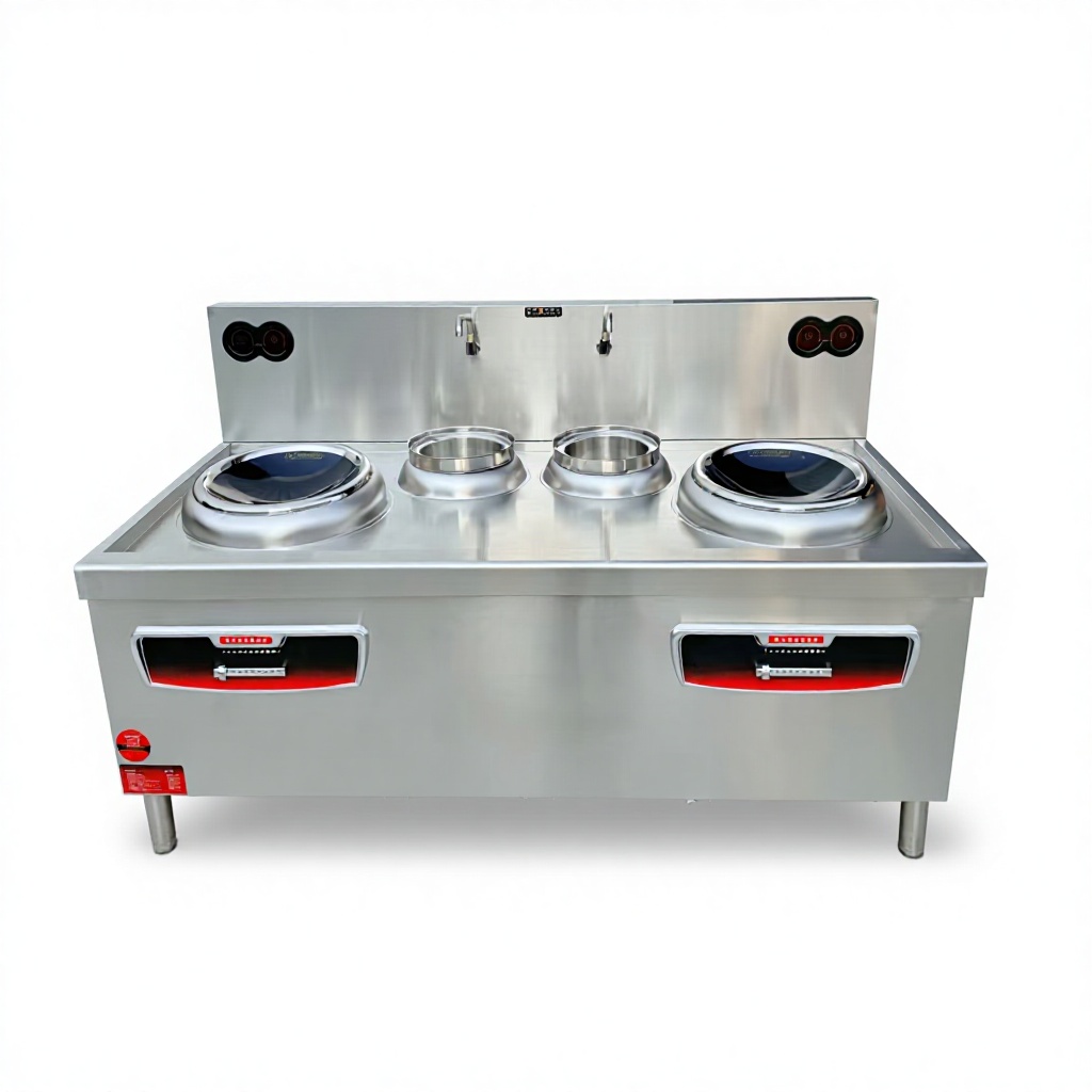 Commercial Double Cooker Double Temperature Induction Stove