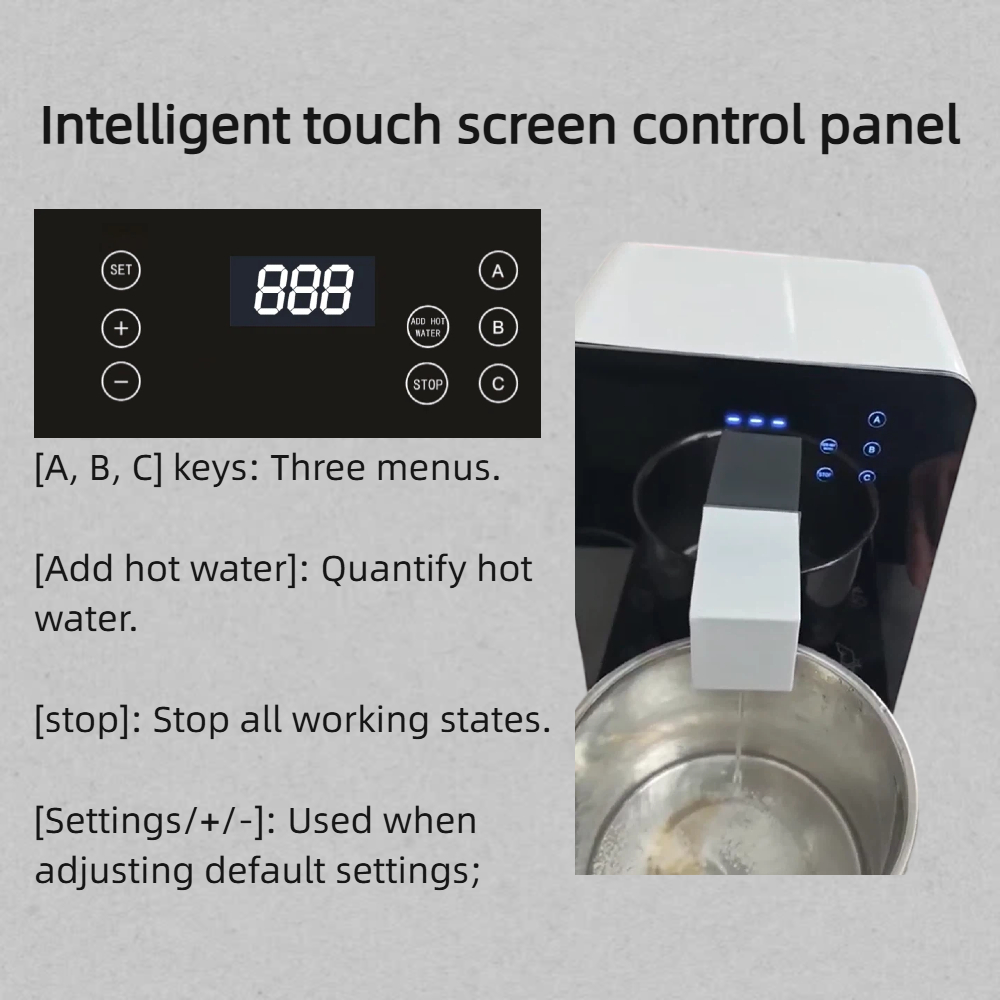 Commercial Noodle Cooker with Hot Water Outlet &amp; Induction Cooker, 3 Preset Menus, Auto Standby Safety for Convenience Stores
