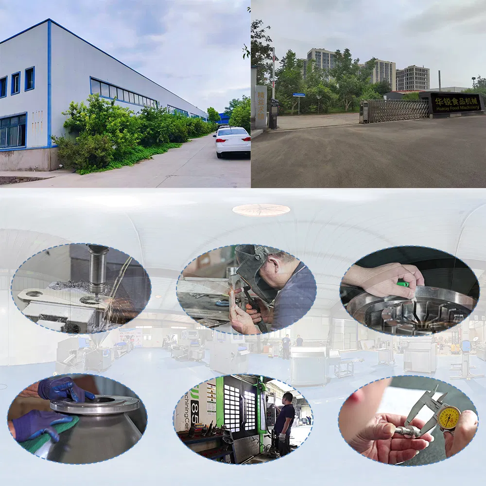 Meat processing machinery production workshop