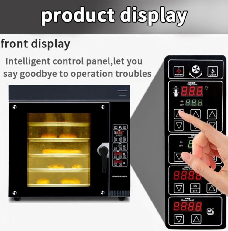 Industrial 3-Tray 4-Tray 5-Tray 8-Tray 10-Tray 12-Tray Hot Air Circulation Oven - Uniform Baking &amp; Drying 4-Tier Convection Oven