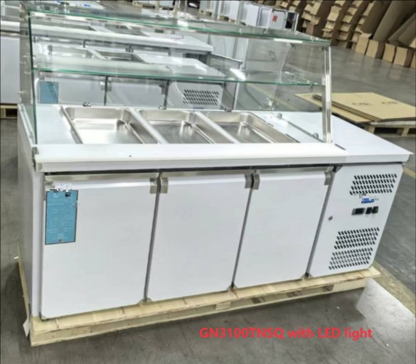 High Quality Stainless Steel Work Table Refrigerator Counter Chiller Freezer
