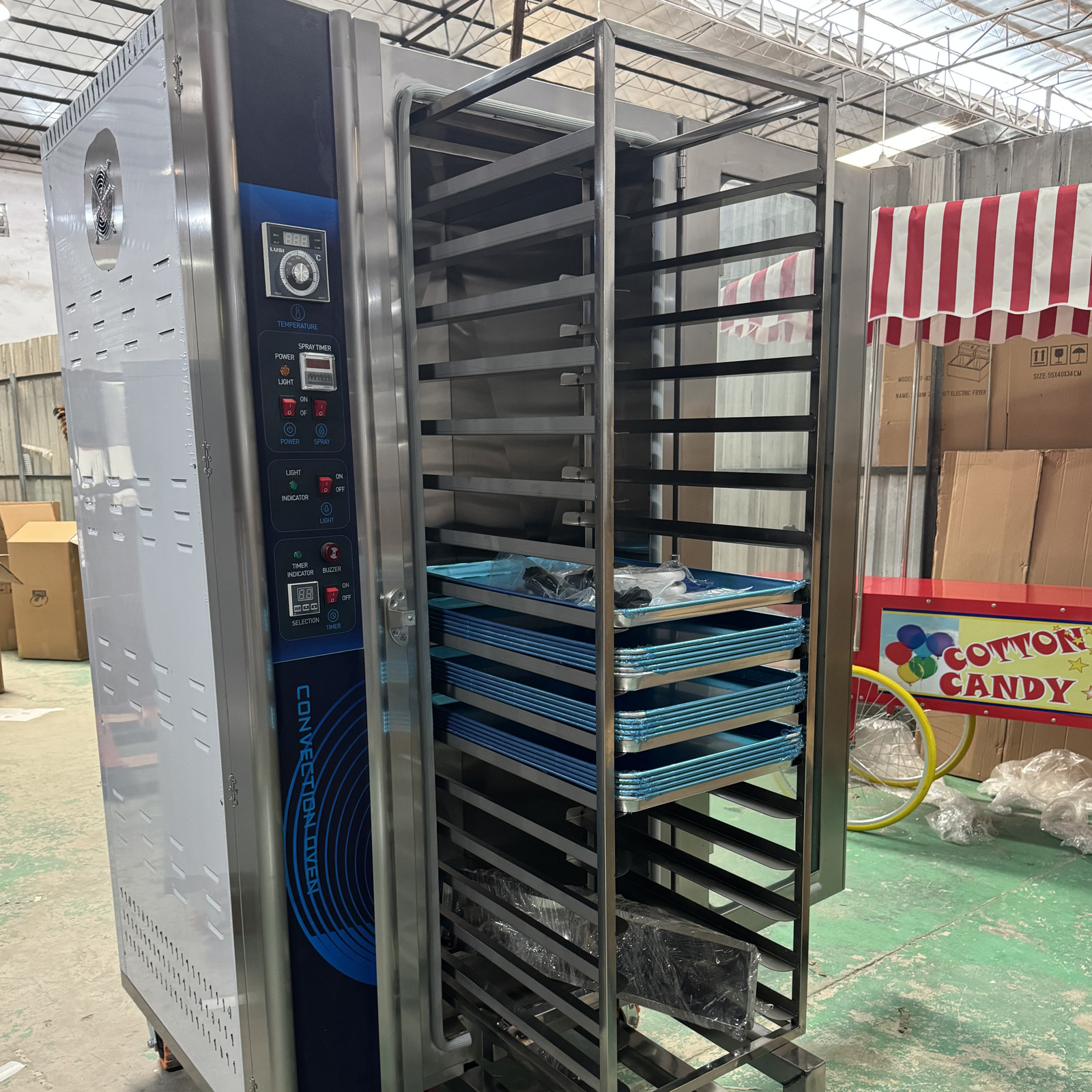 Combi Steam Oven Commercial Bakery Equipment Baking Industrial Gas Hot Air Cake Bread Pizza Convection Ovens