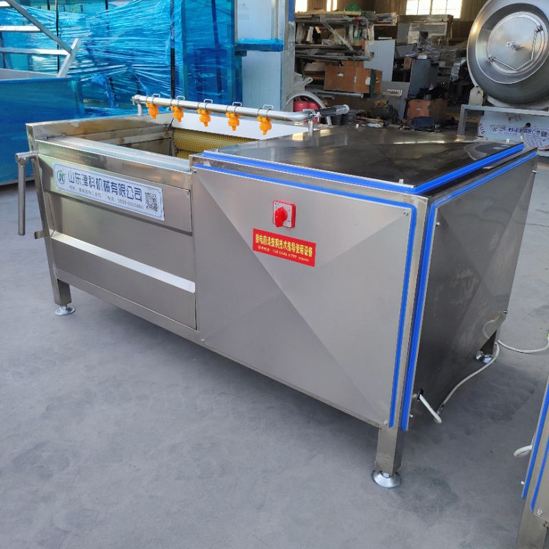 Heavy-Duty Stainless Steel Washer for Seafood Cleaning and Preparation Vegetable Washing Machine Cassava Cleaning Machine Tapioca Peeling Machine