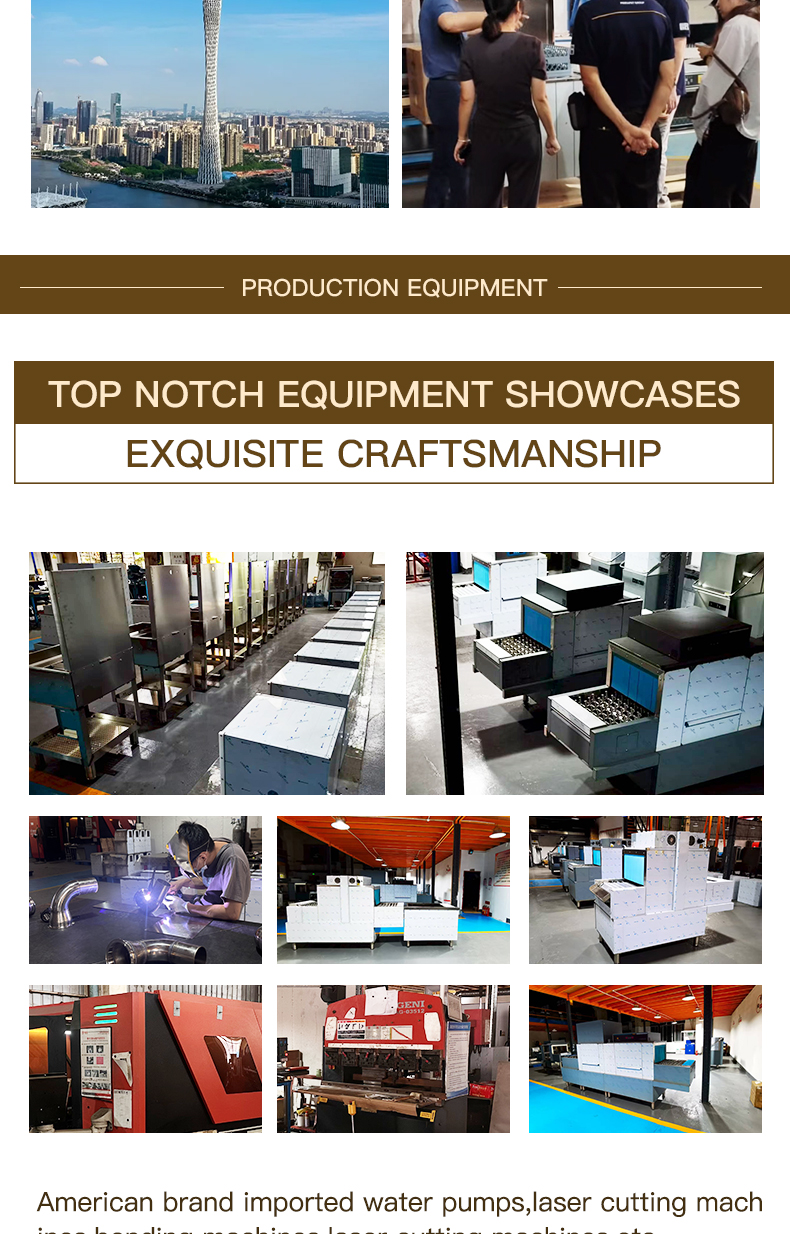 Highly Efficient Automatic Commercial Conveyor Kitchen Dishwasher Machine