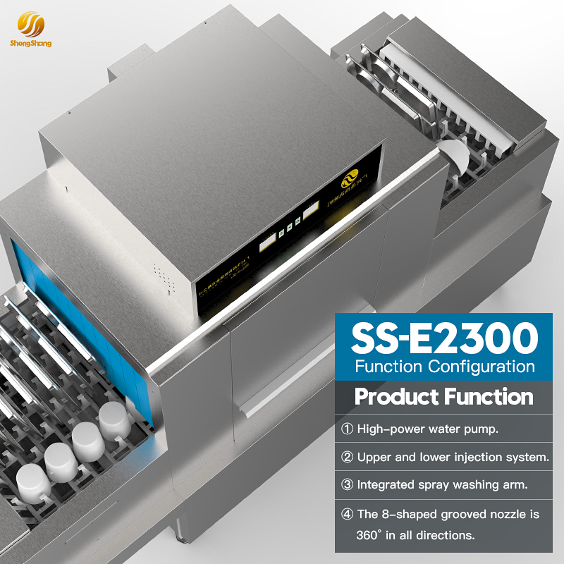 Highly Efficient Automatic Commercial Conveyor Kitchen Dishwasher Machine for Restaurant Hotel School Canteen