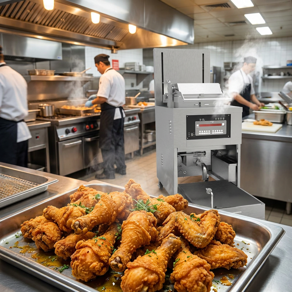 Snack Machine Commercial Gas Deep Fryer for Potato Chips French Fries Chicken Nuggets Onion Rings Express Gas Fryer