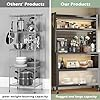 5 Tier Home Storage Cabinet Hangable with Dustproof Glass Door