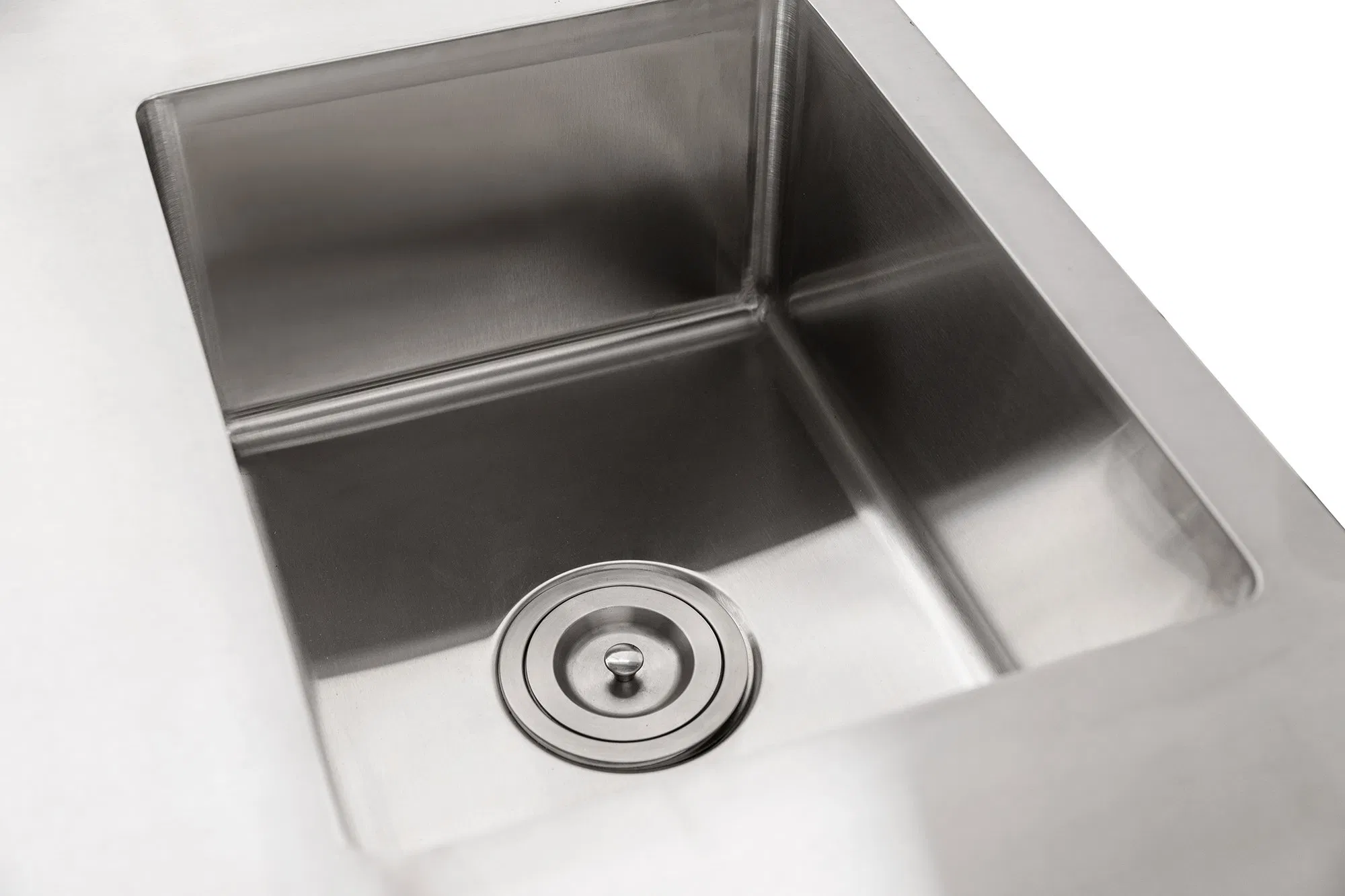 Stainless Steel Worktable with Integrated Sink Commercial Prep Station