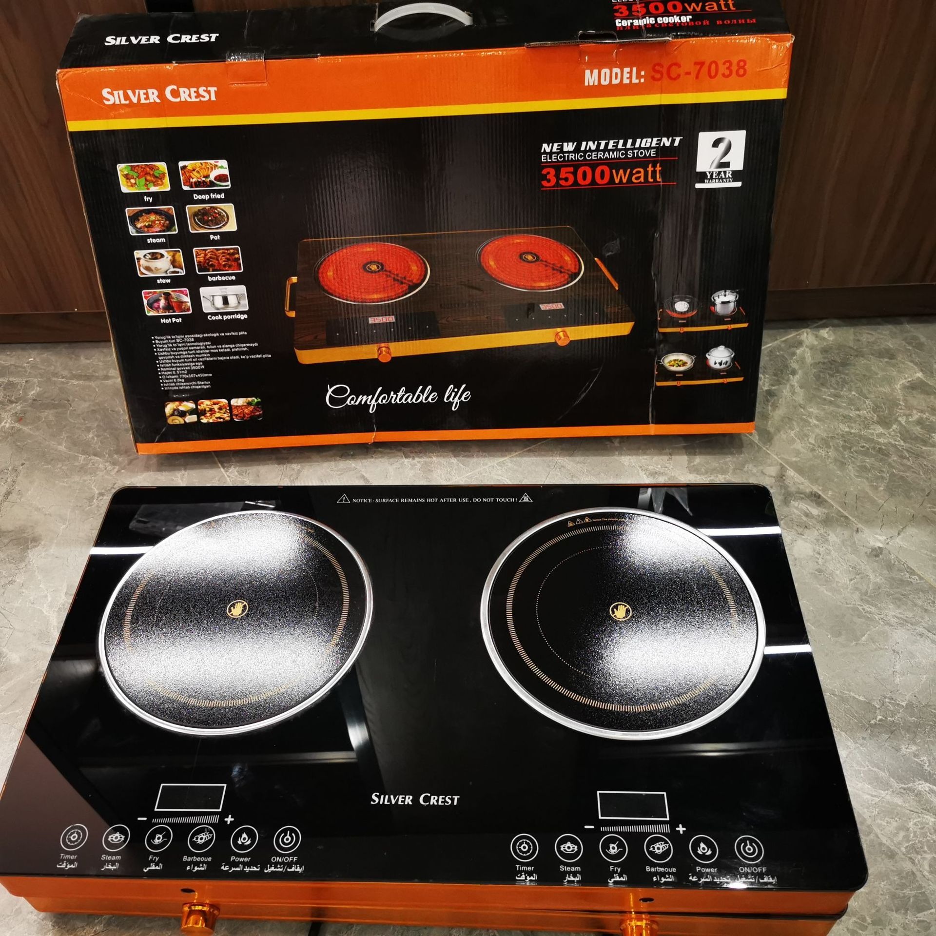 Hot Sales Induction Cooktop Hob Electric Stove 3500W Double Infrared Cooker Smart 2 burner Induction Cooker