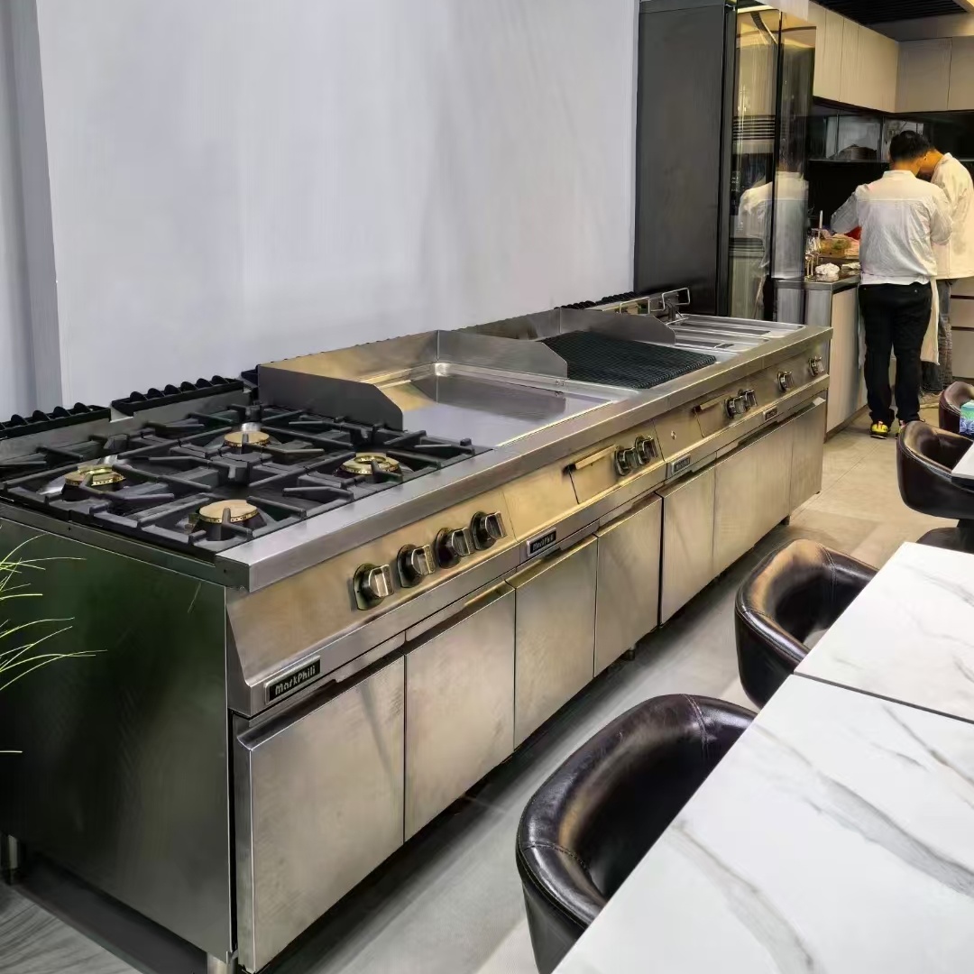 21kW Electric Induction Cooker Stove for Commercial Kitchen 6-Burner Restaurant Equipment