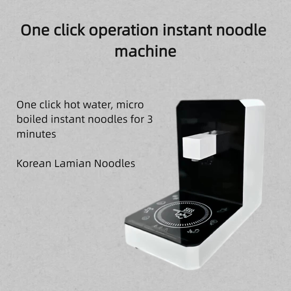Commercial Noodle Cooker with Hot Water Outlet &amp; Induction Cooker, 3 Preset Menus, Auto Standby Safety for Convenience Stores