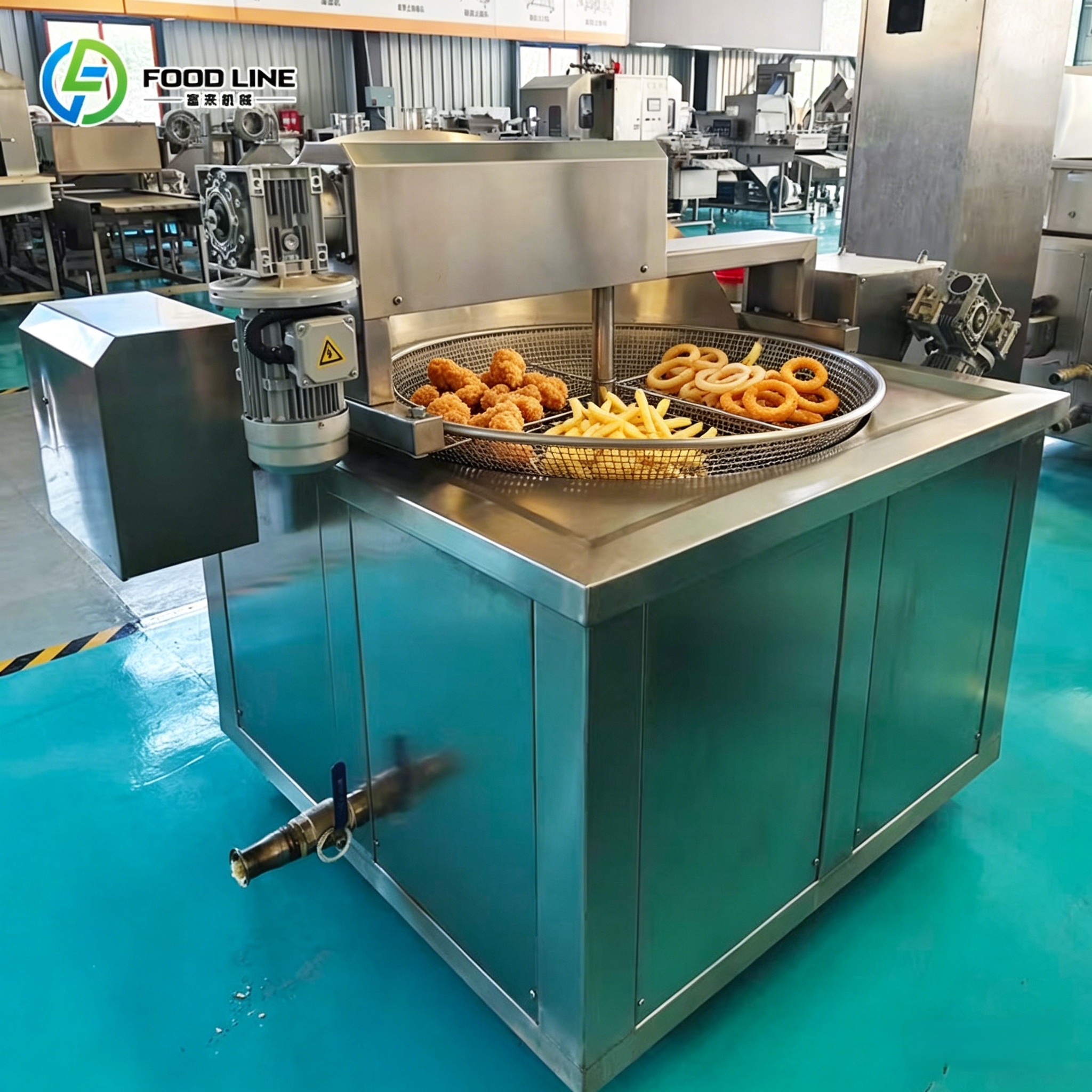 Automatic Frying Machine Automatic Fried Chicken Machine Automatic Frying Production Equipment