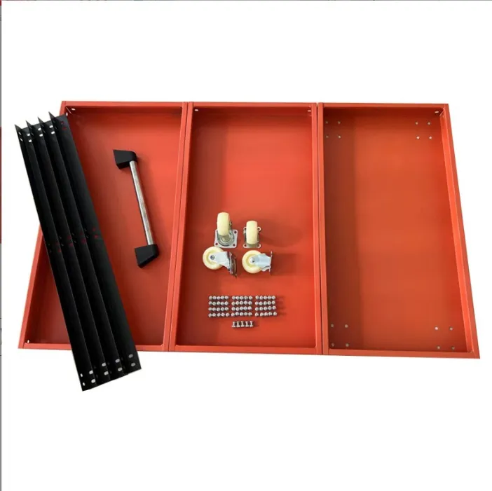 Mobile Cabinet Auto Repair Shop Turnover Handling Mobile Trolley Multi-Functional Storage Rack Three Layer Hardware Tool Cabinet